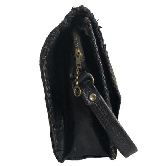 Vintage leather tooled shoulder bag purse - Picture 4 of 16